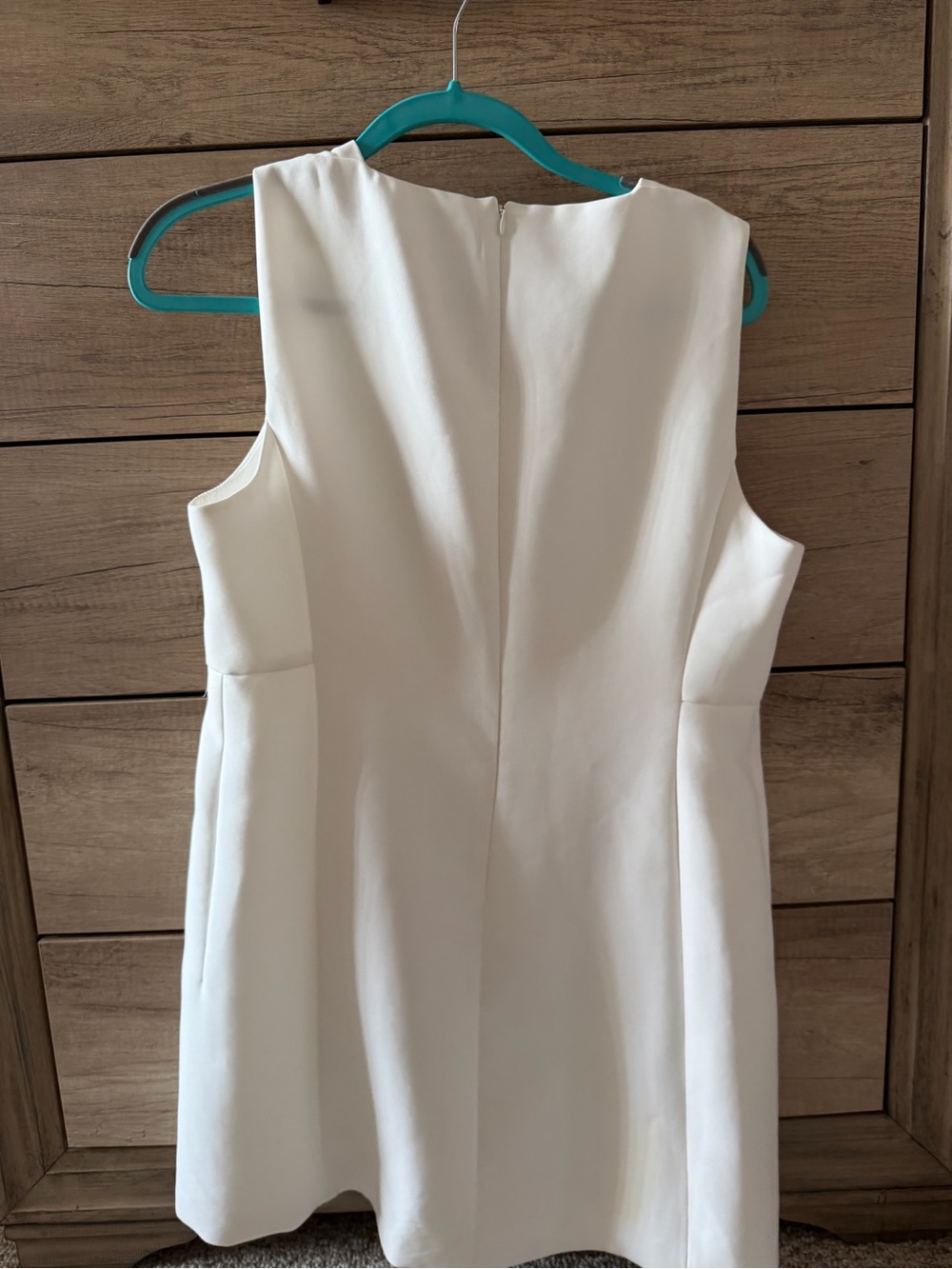 Zara Cream Sleeveless Mini Shift Dress - Picture 3 of 3